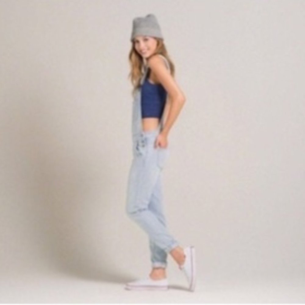 Hollister 100%Cotton Denim Jeans Overalls Size XS